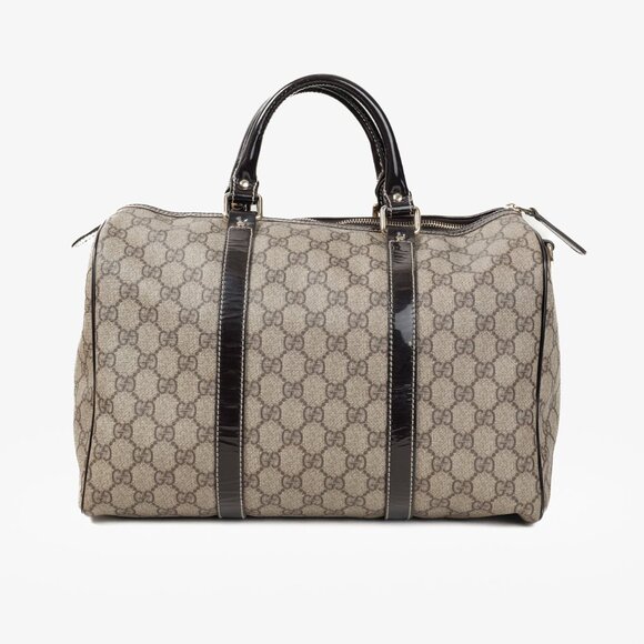 Gucci Brown Patent Medium GG Joy Boston Bag - Picture 4 of 14